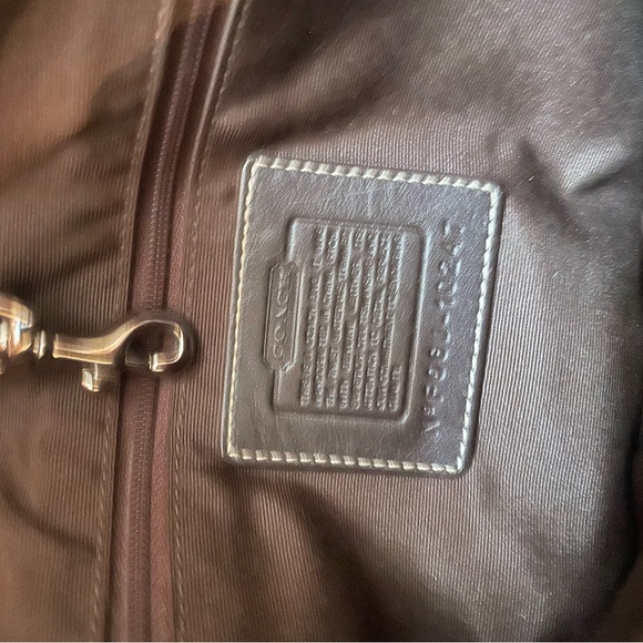 Coach Brown and Tan Signature Tote - Picture 7 of 13